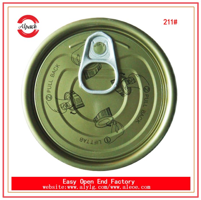 211_ 65mm tinplate partial easy open end